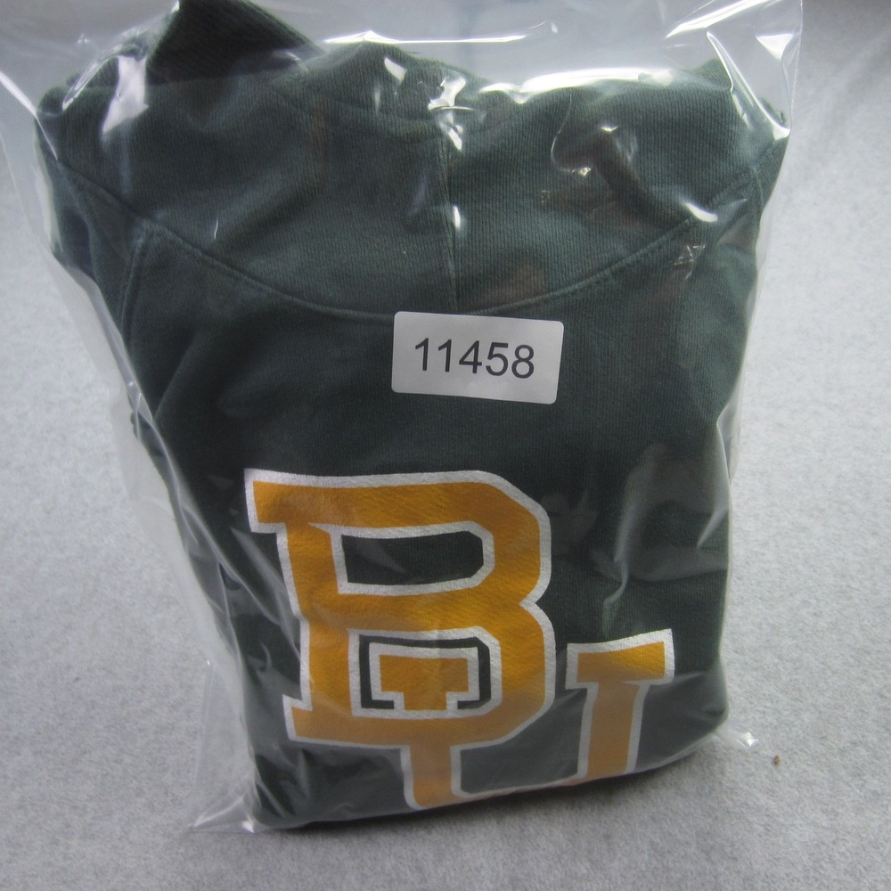 Baylor Bears Hoodie XS Green Sic‎ Em Bears Graphic Champion Sweatshirt NCAA - Picture 14 of 14